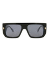 Just Cavalli Navigator-Frame Acetate Sunglasses Black Sunglasses - Tophatter Daily Deals