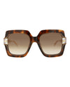 Just Cavalli Square-Frame Acetate Sunglasses Brown Sunglasses - Tophatter Daily Deals