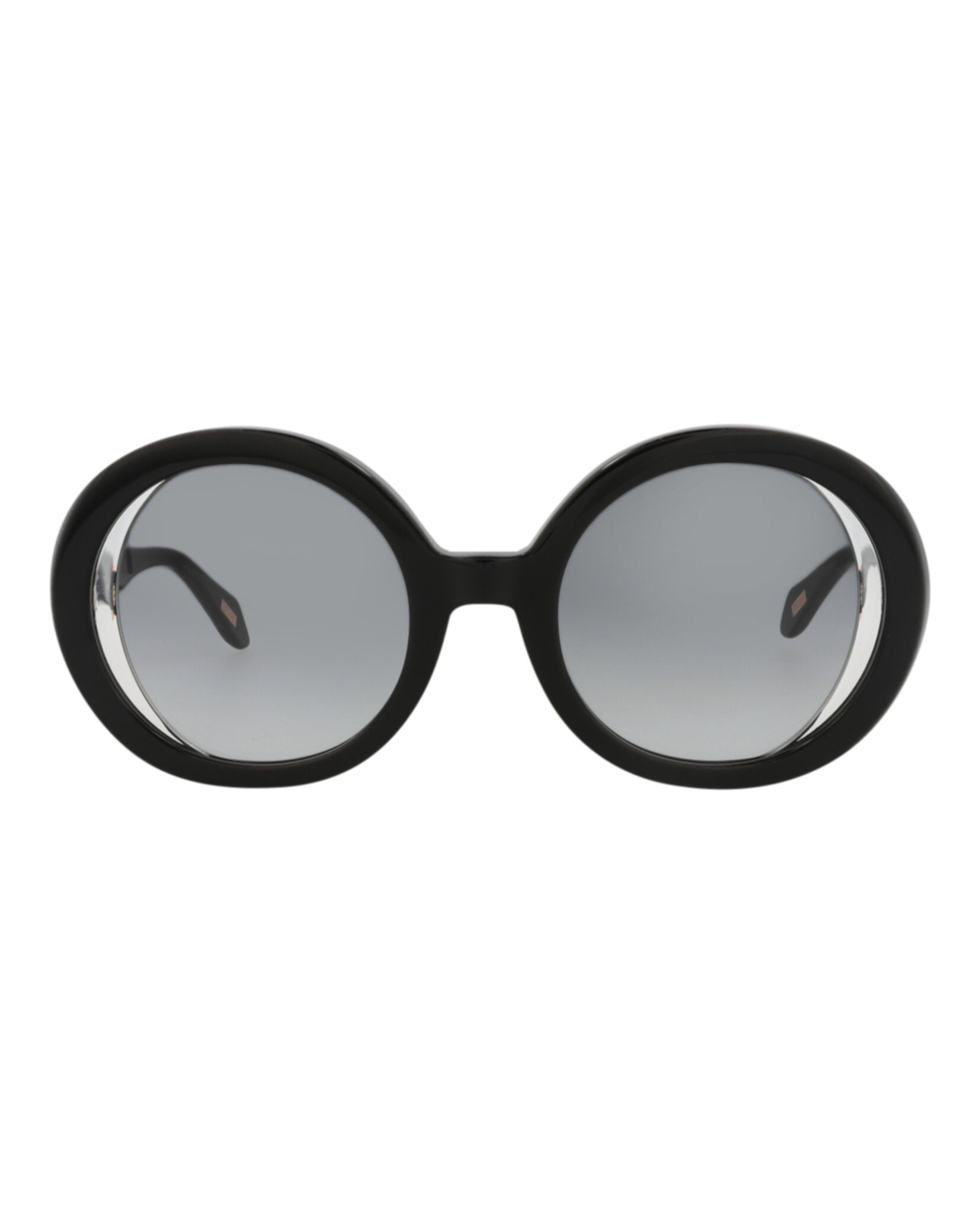 Just Cavalli Round-Frame Acetate Sunglasses Black Sunglasses - Tophatter Daily Deals