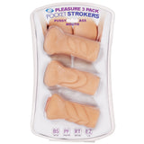 Trio Stroker Masturbator Kit – Compact Flesh, Ass, and Mouth Textures Male Masturbator > Sex Toys For Men > Masturbators > Manual - Tophatter Daily Deals