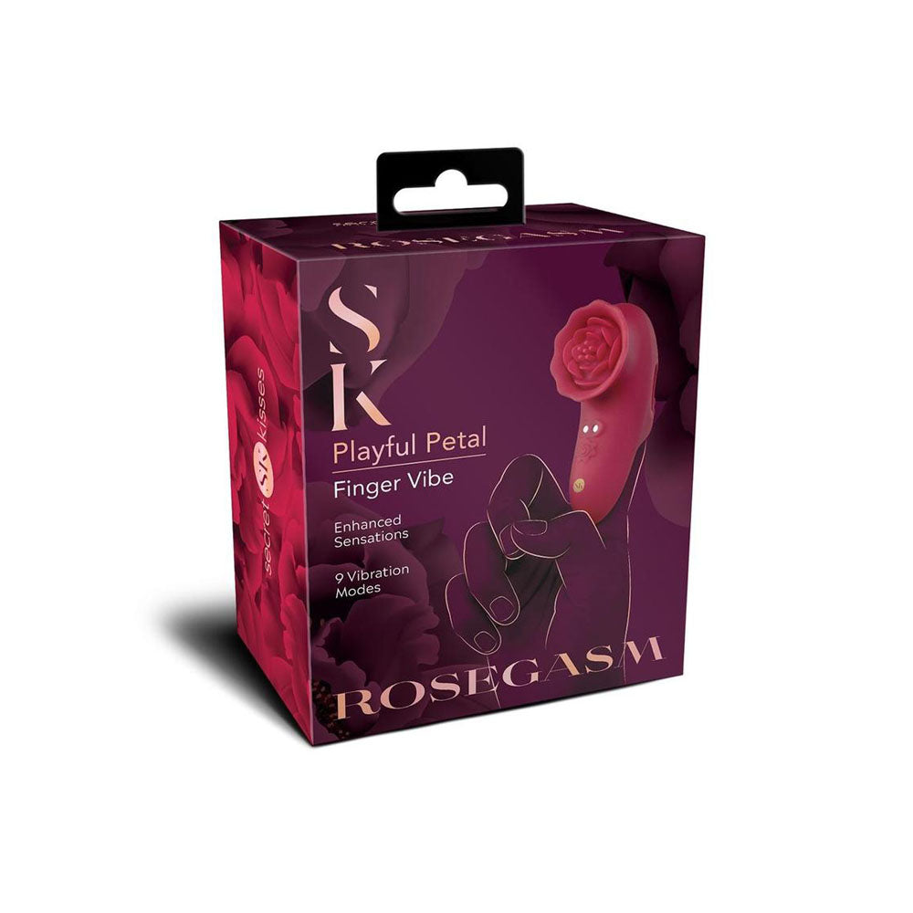 Secret Kisses Rosegasm Playful Petal – USB Rechargeable Finger Stimulator > Vibrators > Finger Vibrators - Tophatter Daily Deals