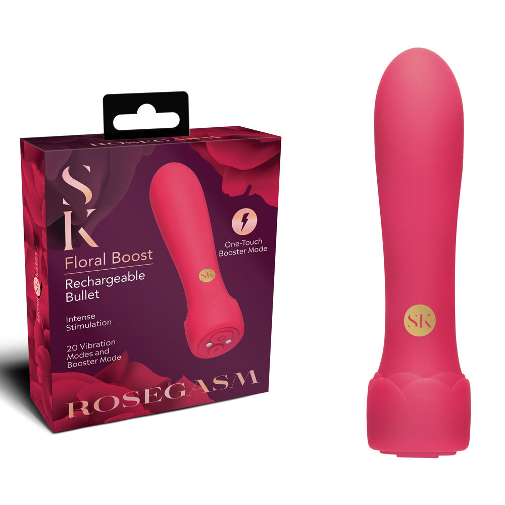 Rosegasm Floral Boost – Bullet Vibrator > Sex Toys For Ladies > Clitoral Vibrators and Stimulators - Tophatter Daily Deals