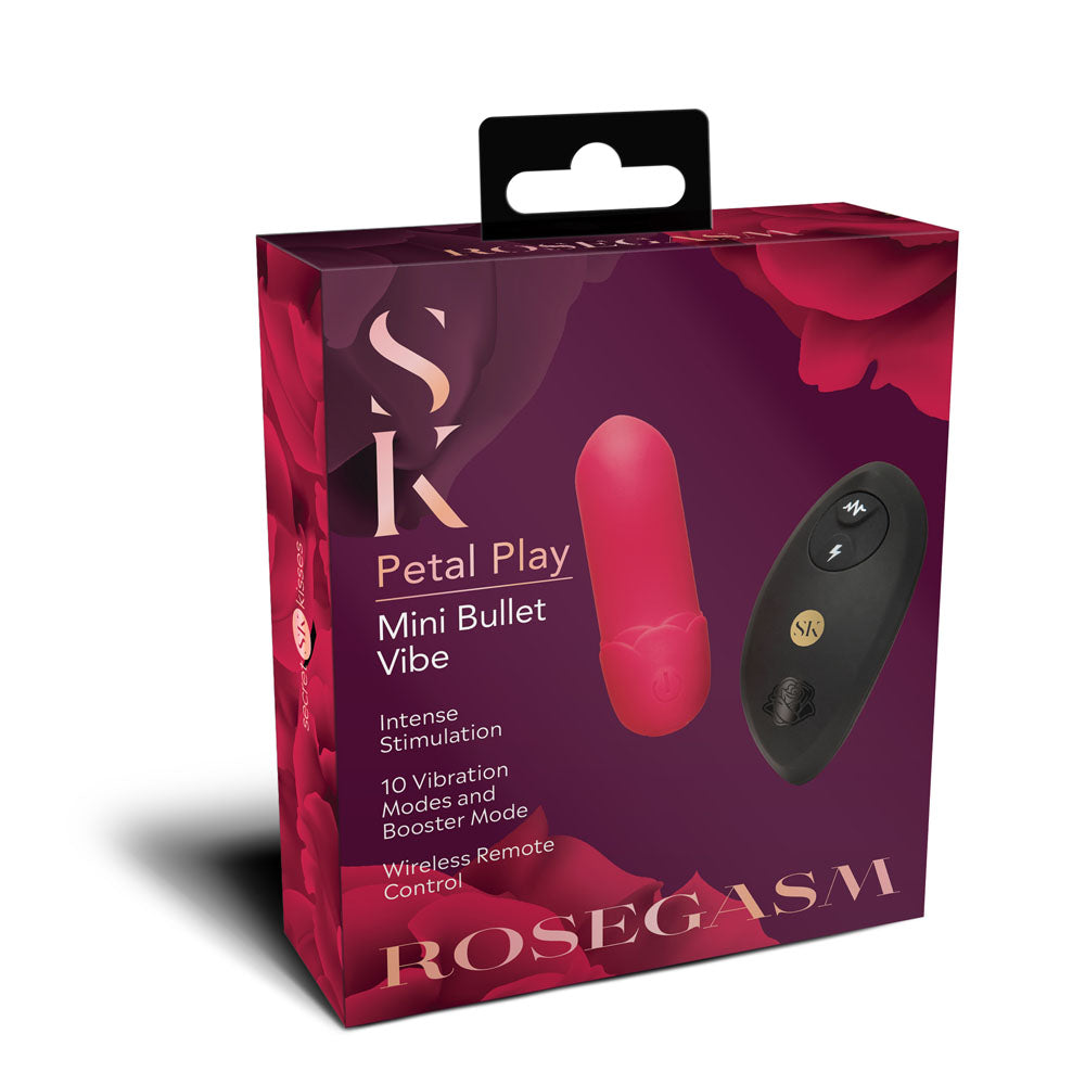 Rosegasm Petal Play Mini Bullet Vibe – Compact Bullet Vibrator > Sex Toys For Ladies > Clitoral Vibrators and Stimulators - Tophatter Daily Deals
