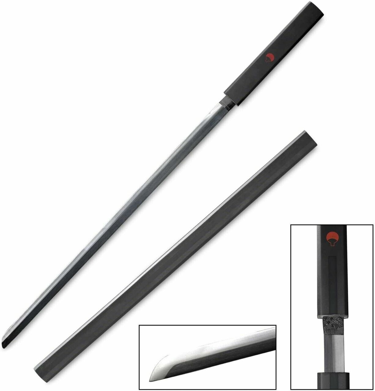 Hand Crafted Sasuke Kusanagi Dark Grass Cutter Ninja Sword Collectible Weapons - Tophatter Daily Deals