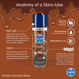 Skins Double Chocolate Desire (130ml) – Water-Based Lubricant > Lube > Flavoured - Tophatter Daily Deals