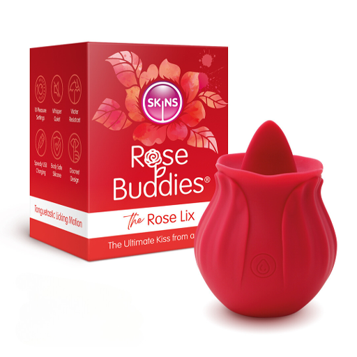 Skins Rose Buddies The Rose Flix (Red) Clitoral Massager > Sex Toys For Ladies > Rose Stimulators - Tophatter Daily Deals