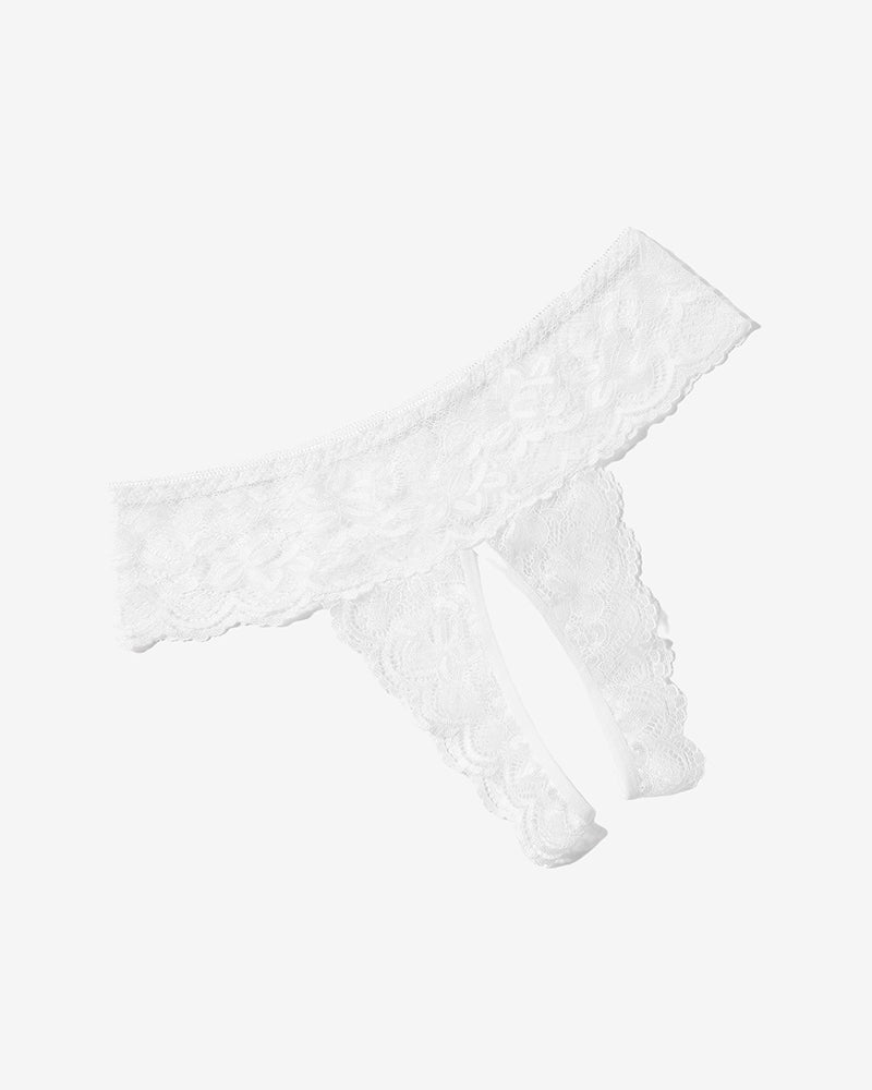 Lace Low Rise Panties White Lingeries-panties - Tophatter Daily Deals