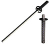 37 Inch Expandable Katana Practice Sword - Black - TOPHATTER'S ARMORY DEALS Collectible Weapons - Tophatter Daily Deals