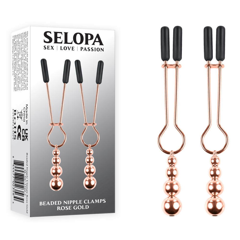Selopa Beaded Nipple Clamps - Adjustable 5.7 Cm Size > Sex Toys > Nipple Clips - Tophatter Daily Deals