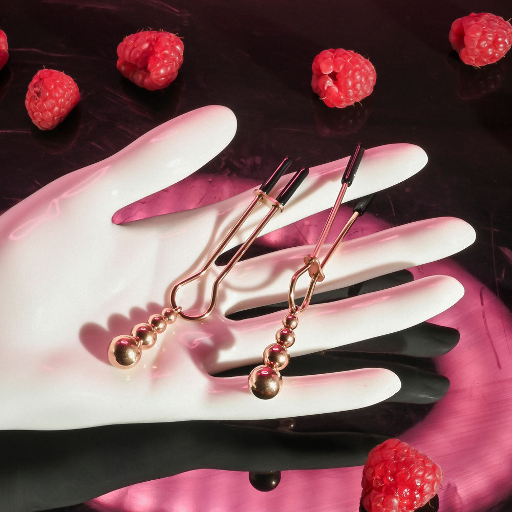 Selopa Beaded Nipple Clamps - Adjustable 5.7 Cm Size > Sex Toys > Nipple Clips - Tophatter Daily Deals
