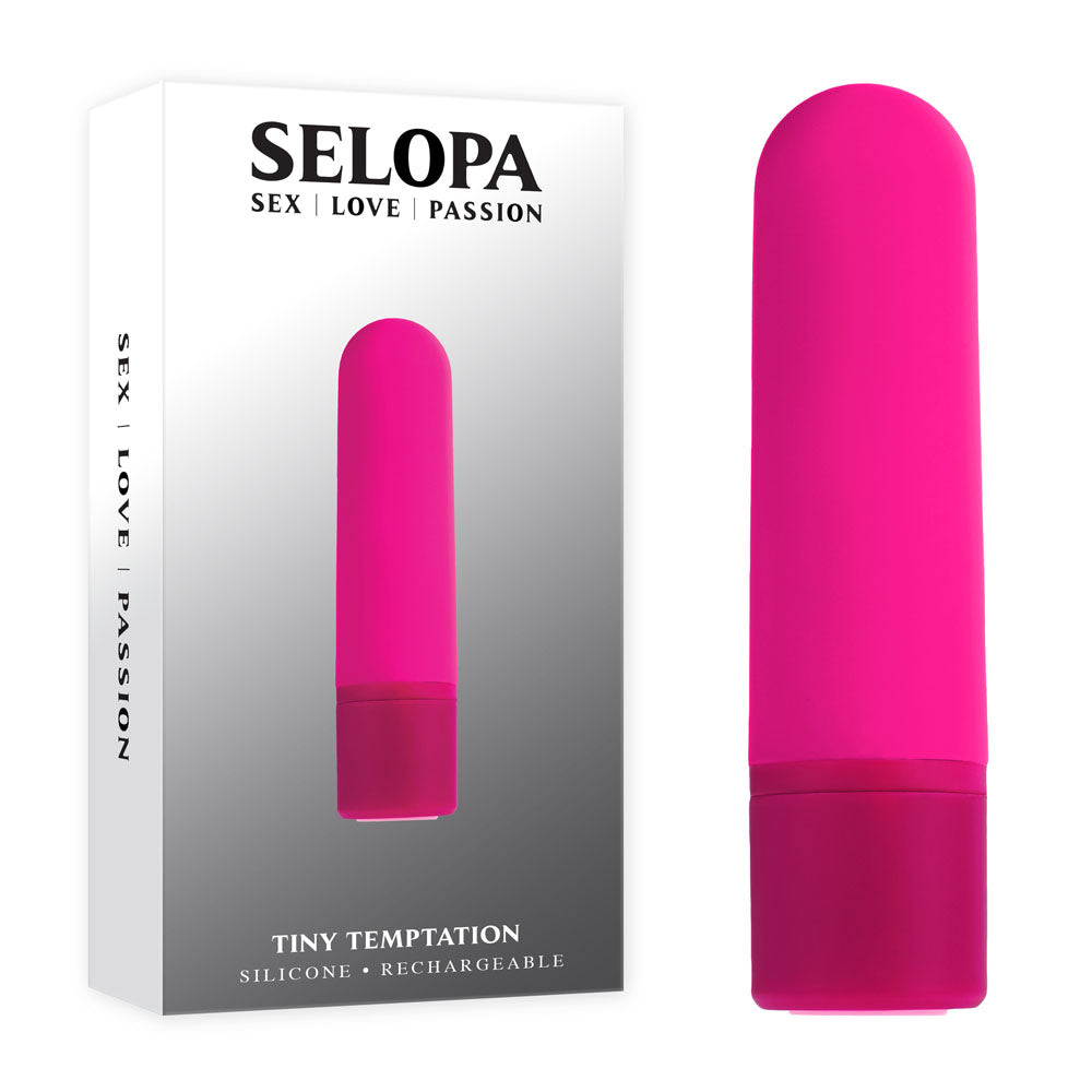 Selopa Tiny Temptation Vibrating Bullet Pink 9.2 cm > Vibrators > Mini Vibrators - Tophatter Daily Deals