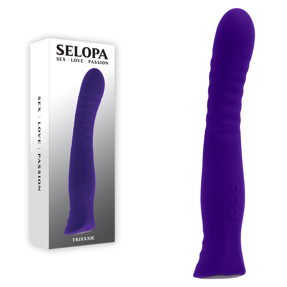 Selopa TRIXXXIE Vibrator 22.2cm Waterproof Silicone in Purple > Vibrators > Standard Vibrators - Tophatter Daily Deals