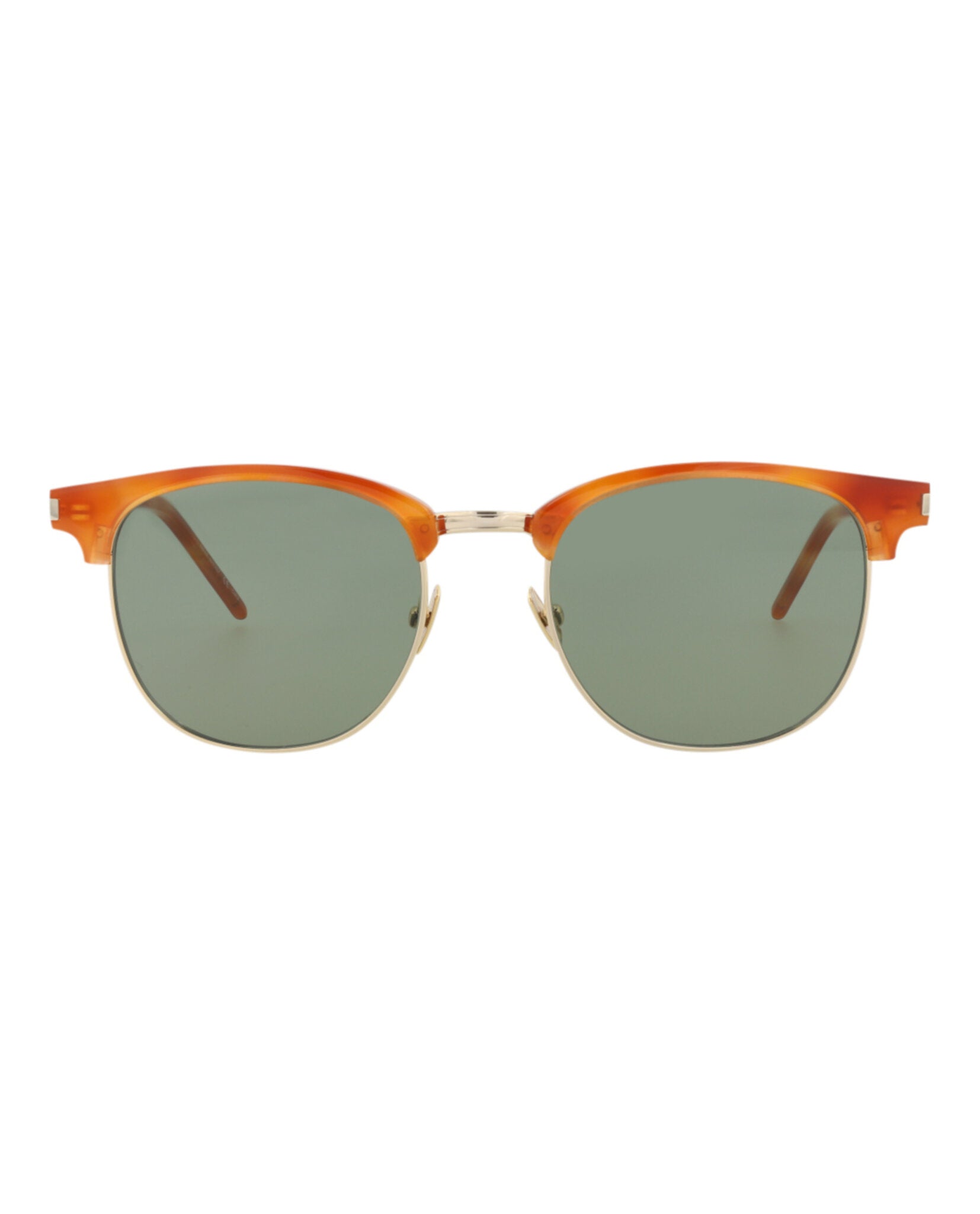 Saint Laurent Round-Frame Acetate Sunglasses Orange Sunglasses - Tophatter Daily Deals