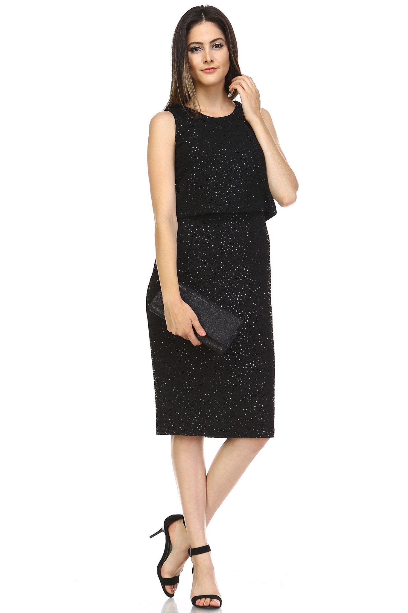 Women's Sequin Evening Dress Black 63 Dresses / Evening Dresses - Tophatter Daily Deals