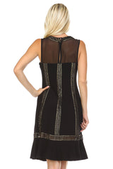 Women's Gold Detail Evening Dress Dresses / Evening Gowns - Tophatter Daily Deals