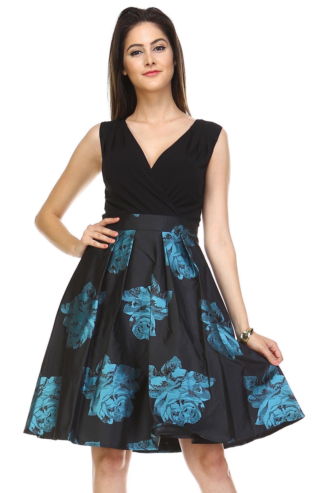 Women's A-Line V-Neck Floral Dress Dresses / Evening Dresses - Tophatter Daily Deals