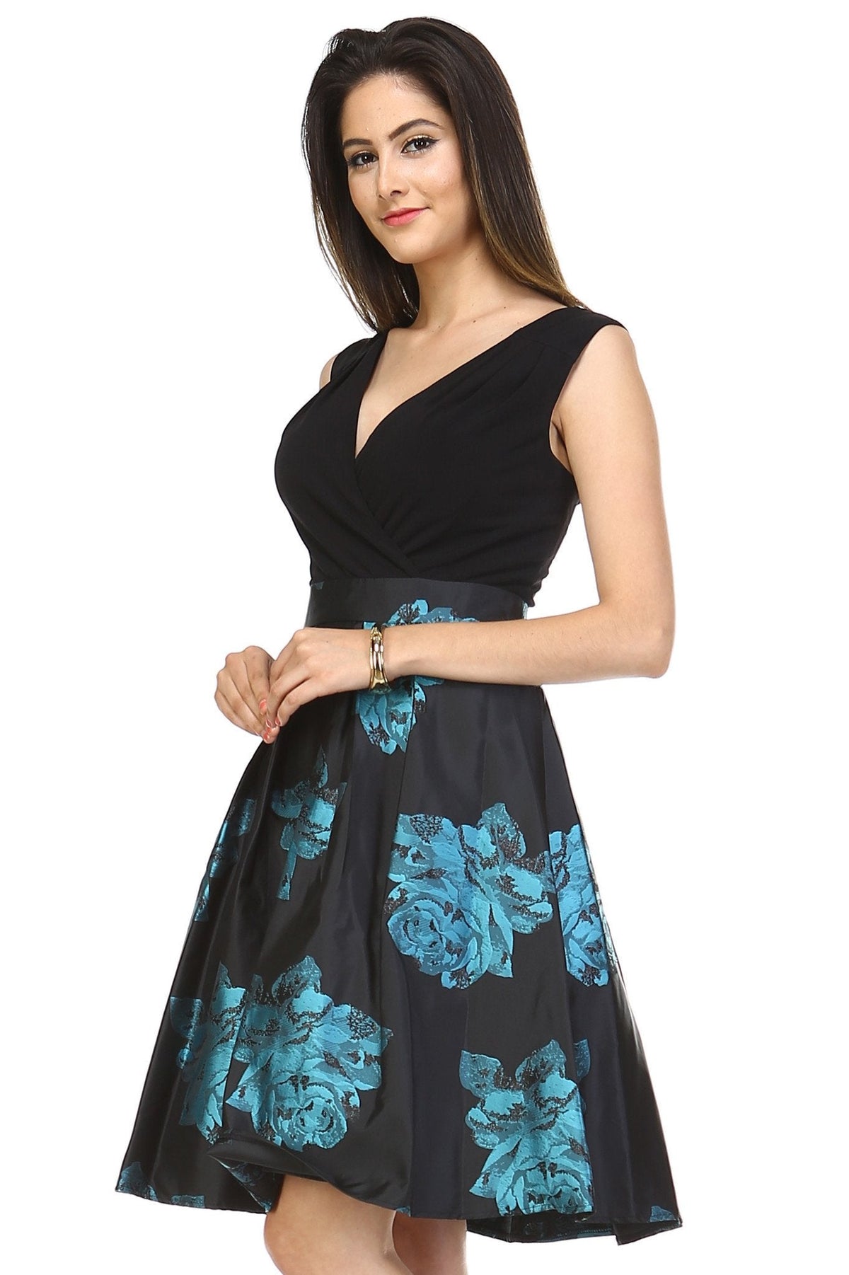 Women's A-Line V-Neck Floral Dress Dresses / Evening Dresses - Tophatter Daily Deals
