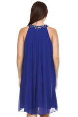 Women's Chiffon Gem Neckline Dress Dresses / Evening Dresses - Tophatter Daily Deals