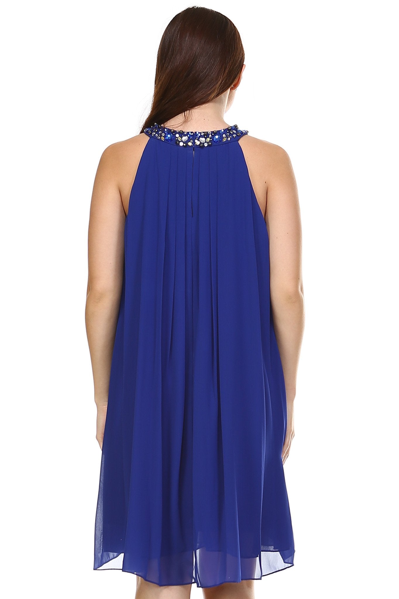 Women's Chiffon Gem Neckline Dress Dresses / Evening Dresses - Tophatter Daily Deals