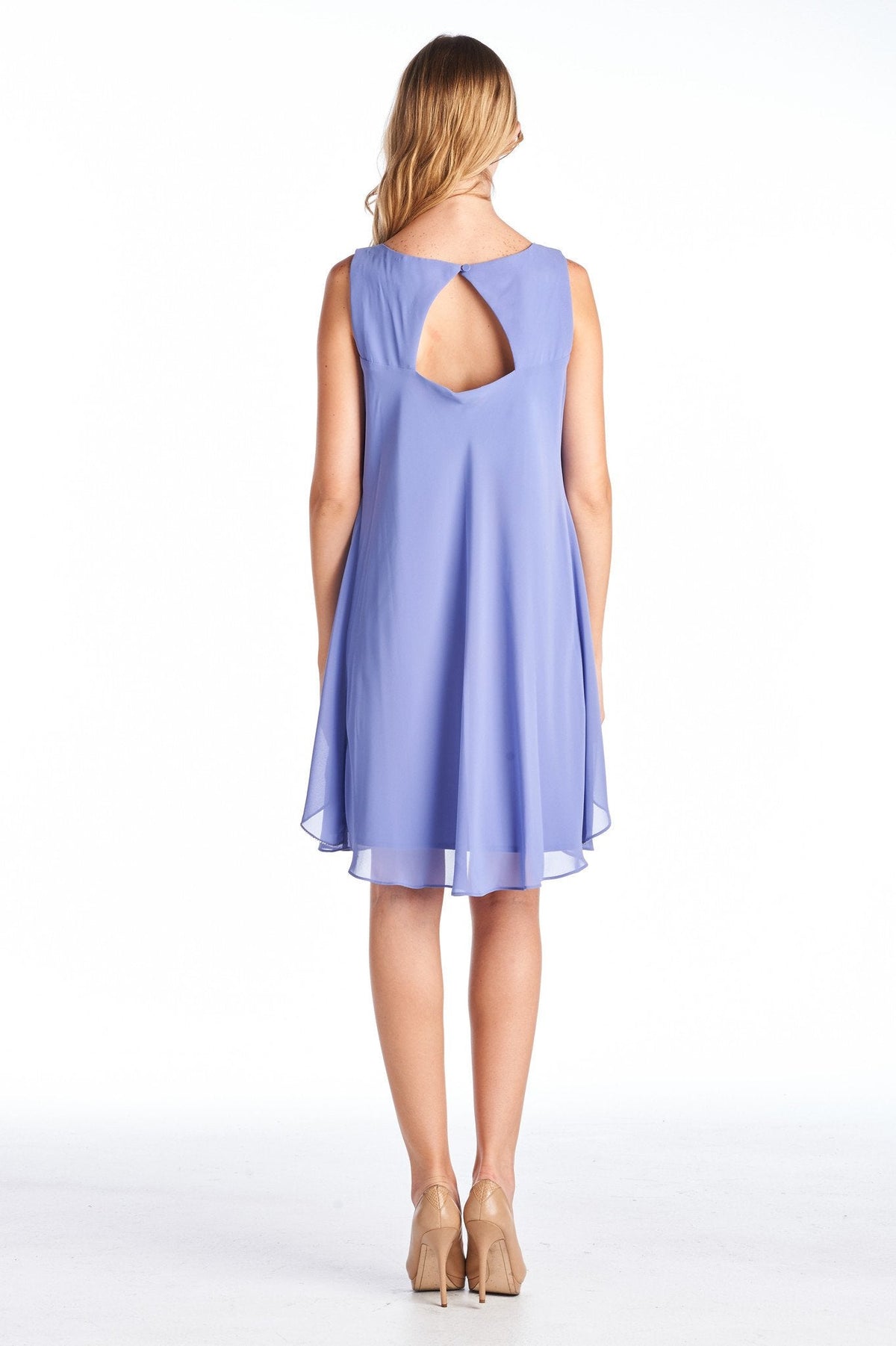 Women's Bead Detail Chiffon Dress Dresses / Evening Dresses - Tophatter Daily Deals