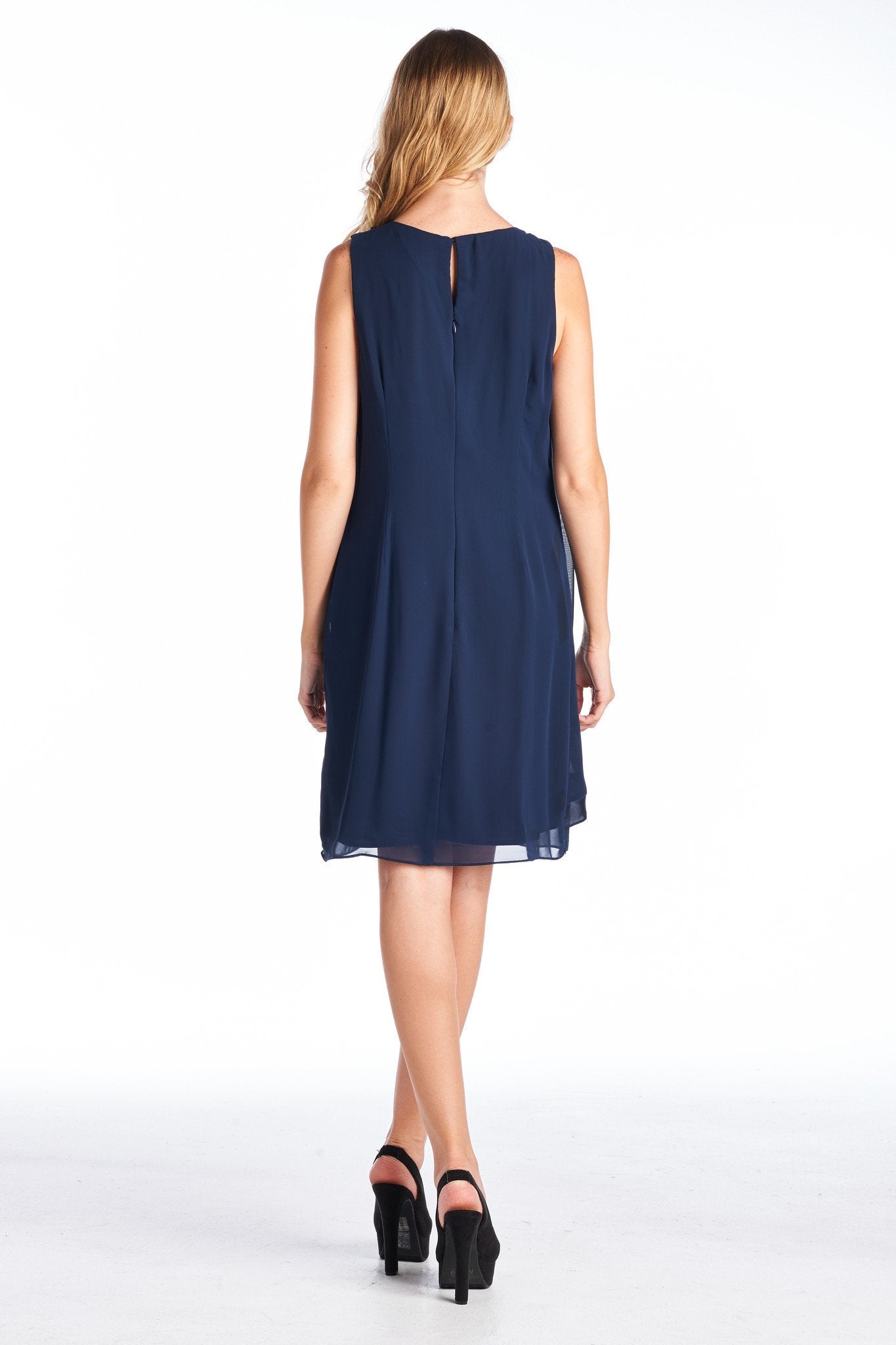 Women's Beaded Neckline Chiffon Dress Dresses / Evening Dresses - Tophatter Daily Deals