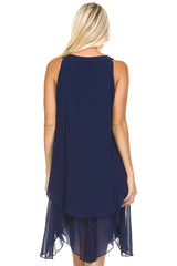 Women's Beaded Neckline Chiffon Dress Dresses / Evening Dresses - Tophatter Daily Deals
