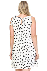 Women's Plus Size Polka Dot Double Layer Dress Plus Size / Dresses - Tophatter Daily Deals