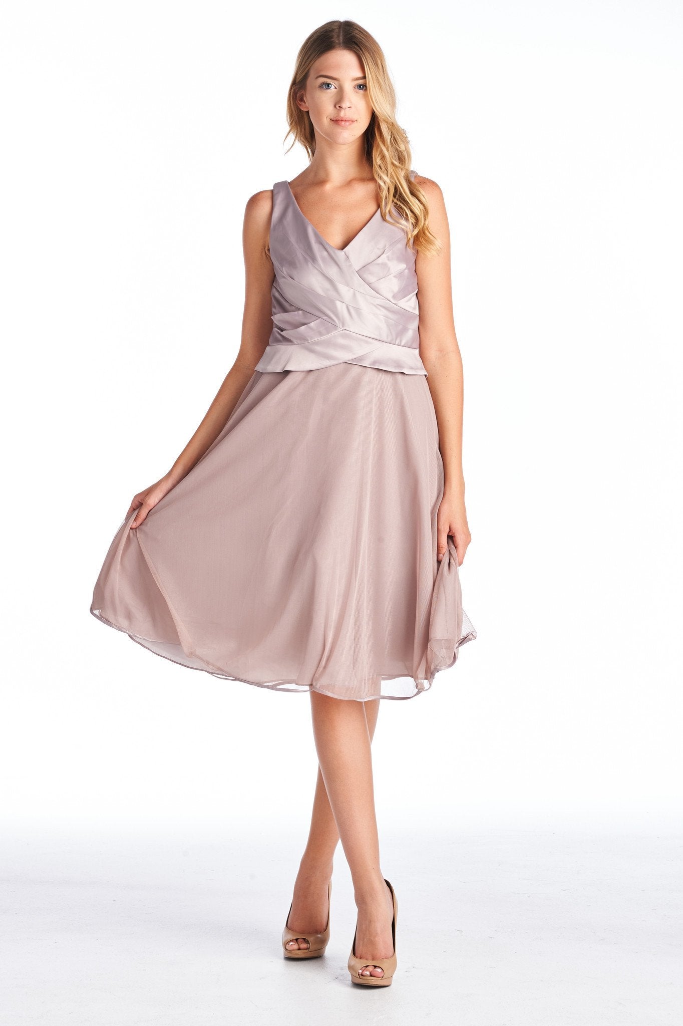 Women's A-Line Dress Taupe 3 Dresses / Evening Dresses - Tophatter Daily Deals