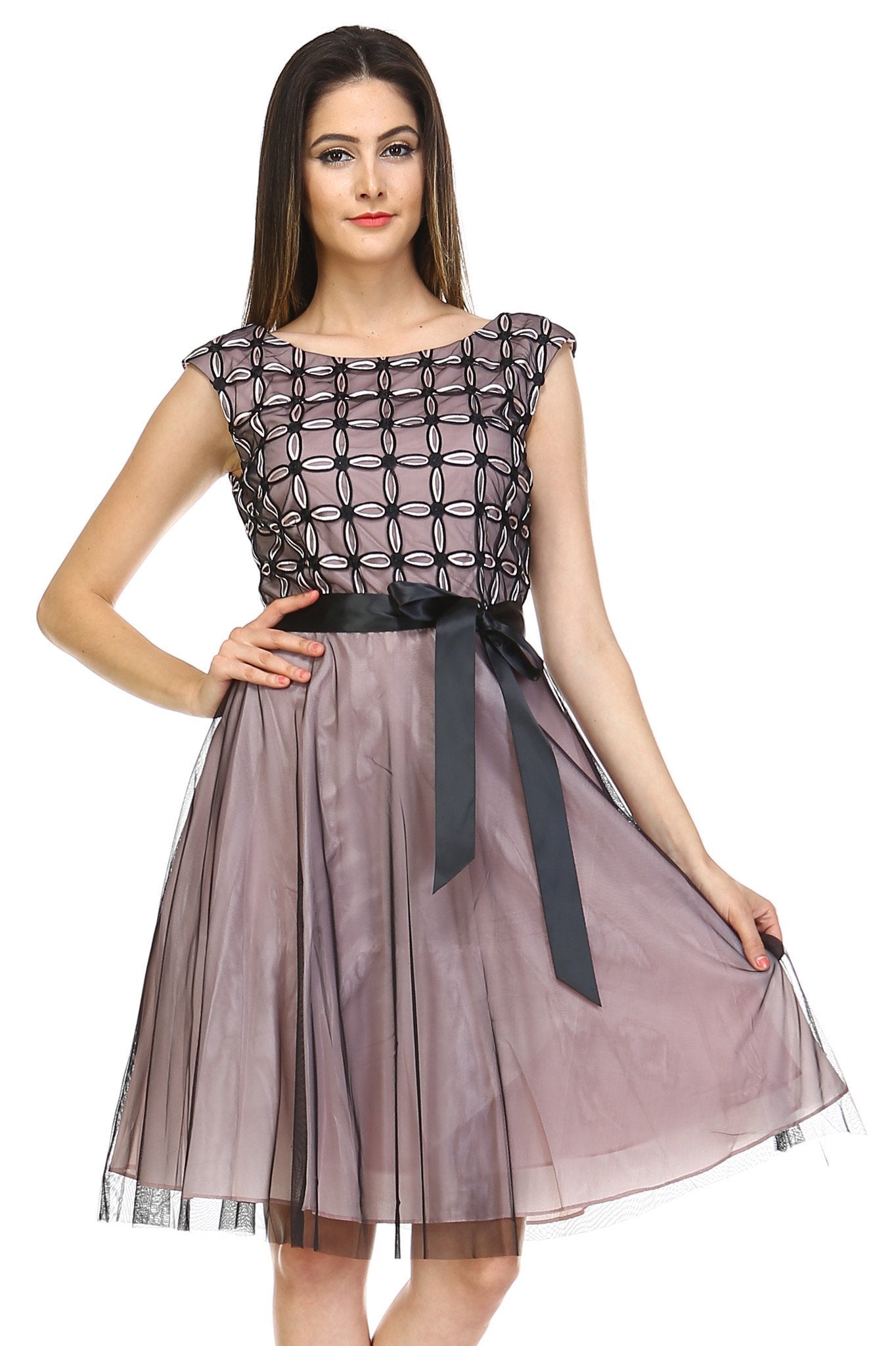 Women's A-Line Waist Tie Tulle Dress Dresses / Evening Dresses - Tophatter Daily Deals