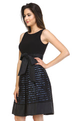 Women's A-Line Waist Tie Textured Dress Dresses / Evening Dresses - Tophatter Daily Deals