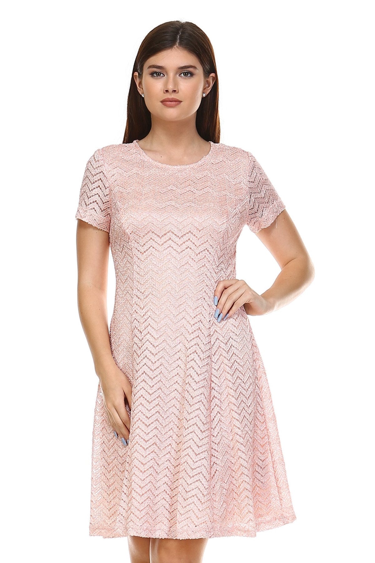 Women's Textured Knit A-Line Dress Dresses / Evening Dresses - Tophatter Daily Deals