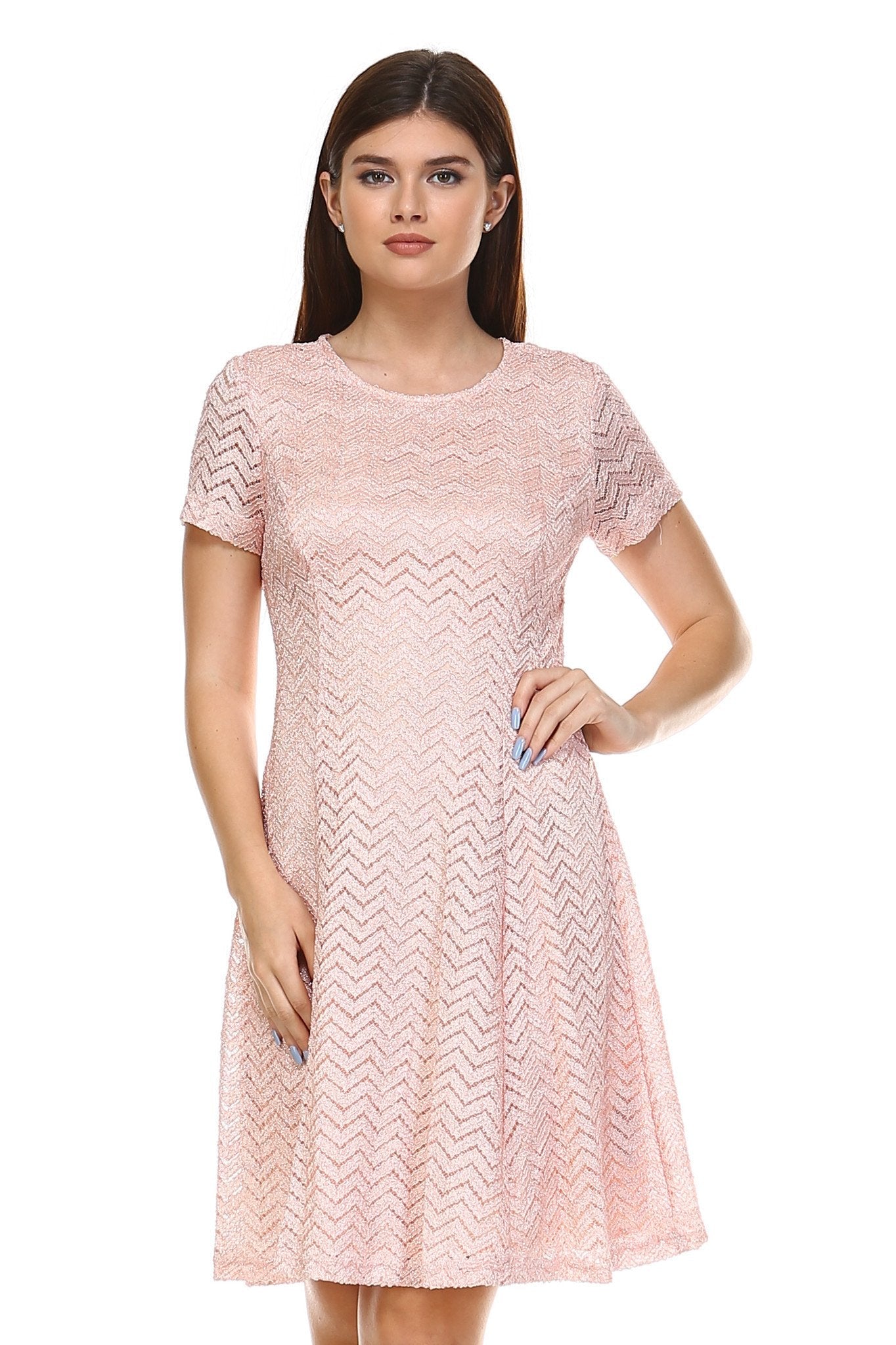Women's Textured Knit A-Line Dress Dresses / Evening Dresses - Tophatter Daily Deals