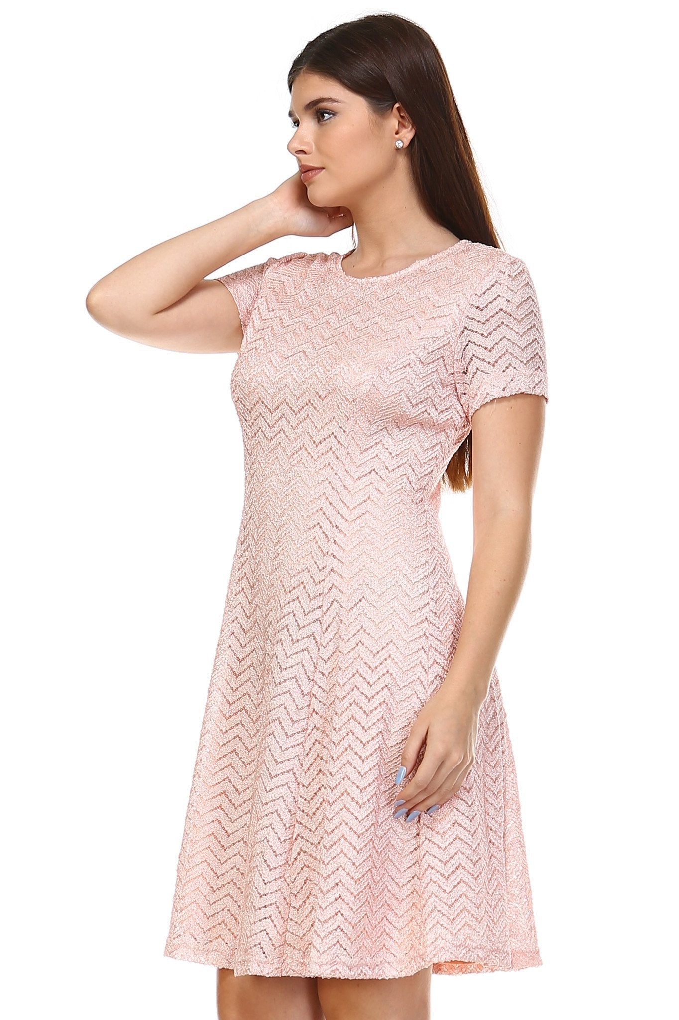 Women's Textured Knit A-Line Dress Dresses / Evening Dresses - Tophatter Daily Deals