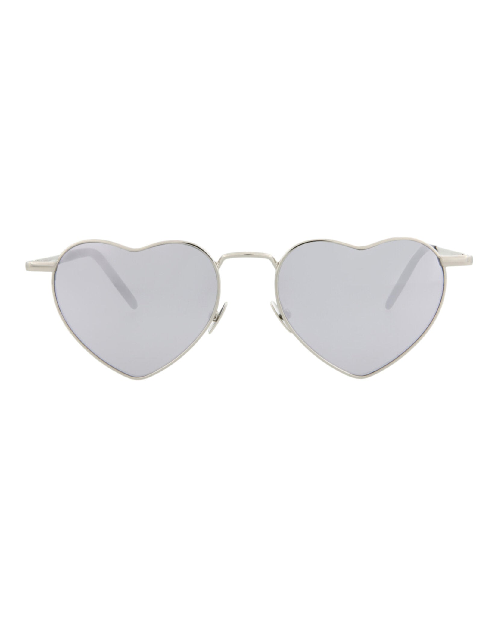 Saint Laurent SL 301 LouLou Metal-Frame Sunglasses Silver Sunglasses - Tophatter Daily Deals