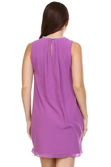 Women's Petite Beaded Neckline Chiffon Dress Dresses / Evening Dresses - Tophatter Daily Deals
