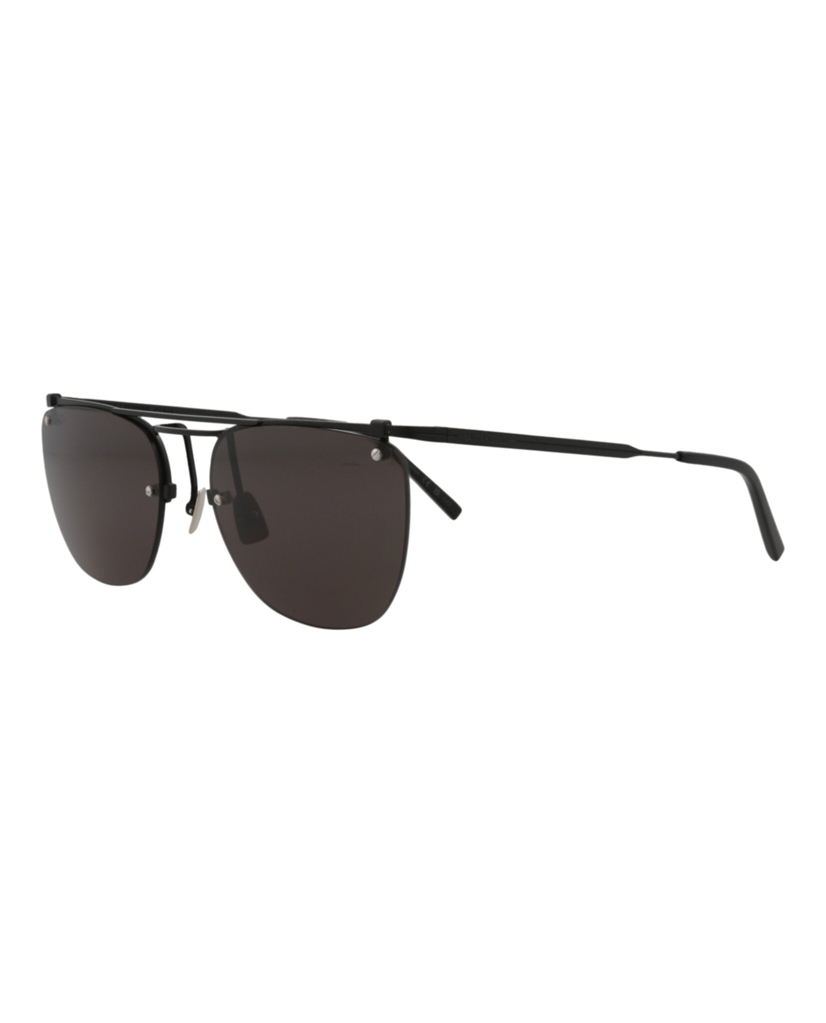 Saint Laurent Aviator-Frame Metal Sunglasses Sunglasses - Tophatter Daily Deals