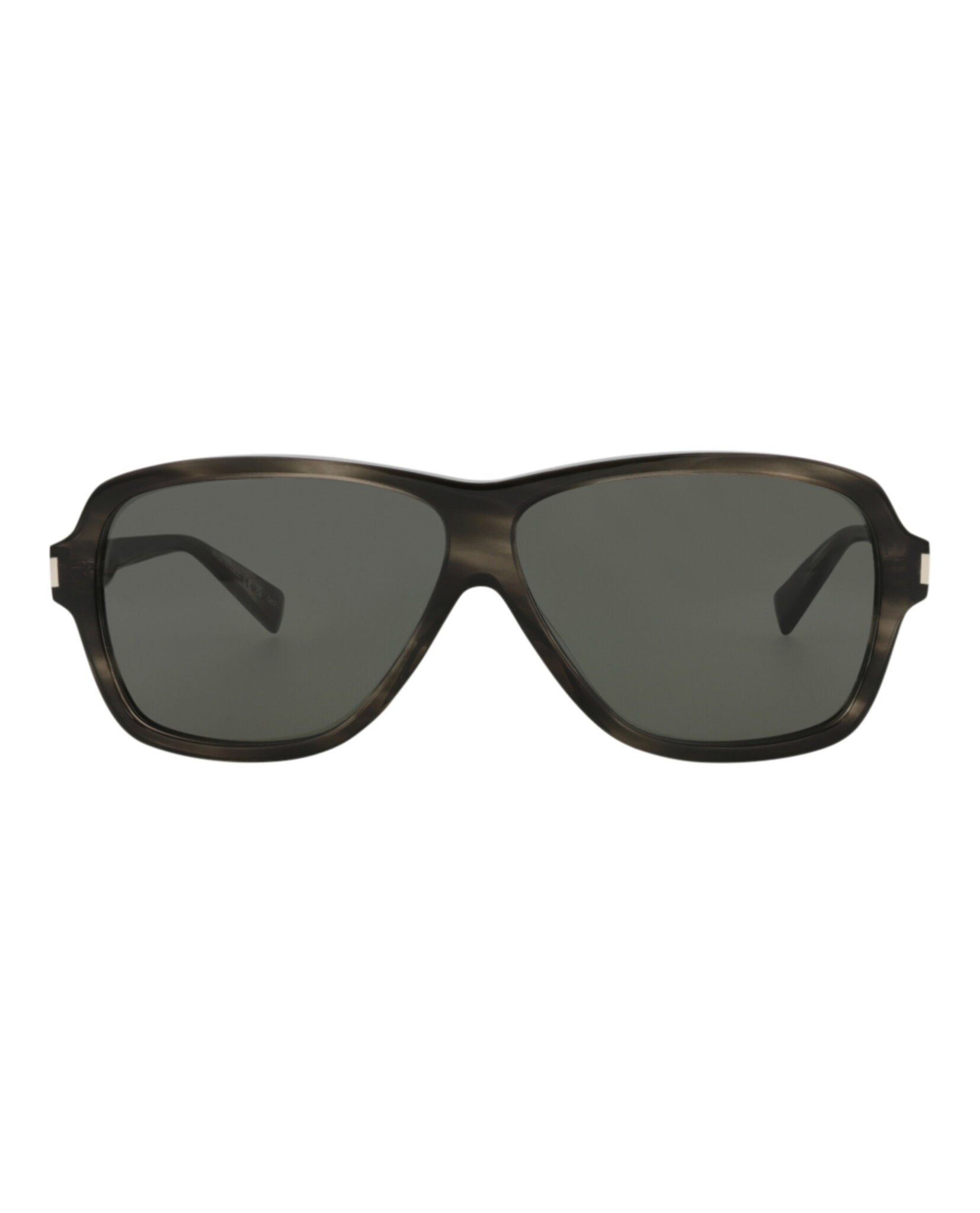 Saint Laurent Aviator-Frame Recycled Acetate Sunglasses Grey Sunglasses - Tophatter Daily Deals
