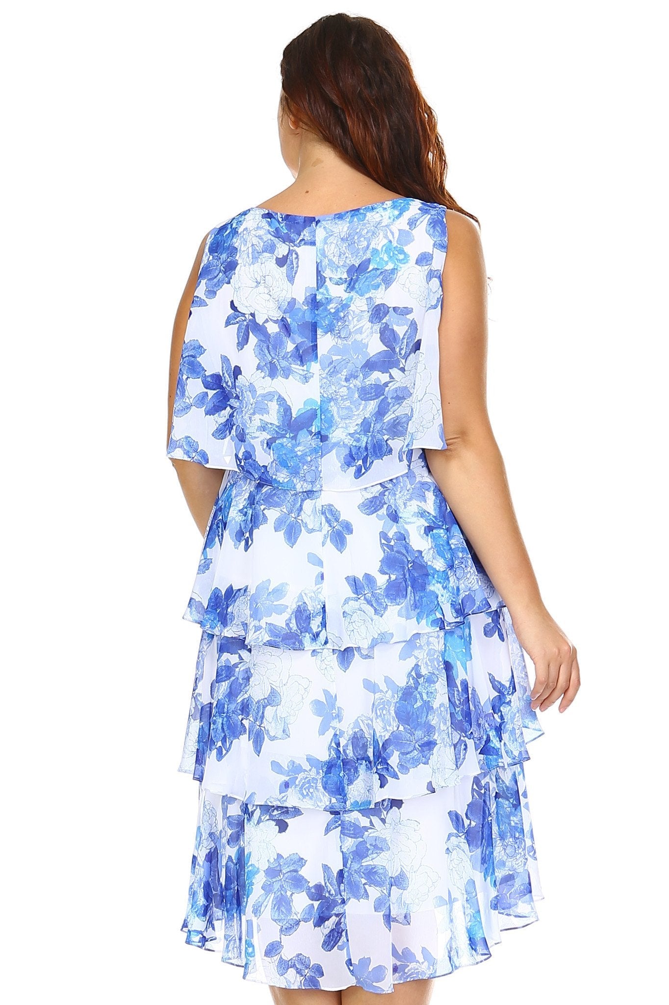 Women's Plus Size Layered Chiffon Dress Plus Size / Evening Dresses - Tophatter Daily Deals