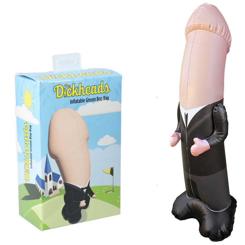 S-Line The Dickheads Groom Bop Bag – Durable Inflatable Stress-Relief Toy > Novelties > Party Supplies - Tophatter Daily Deals