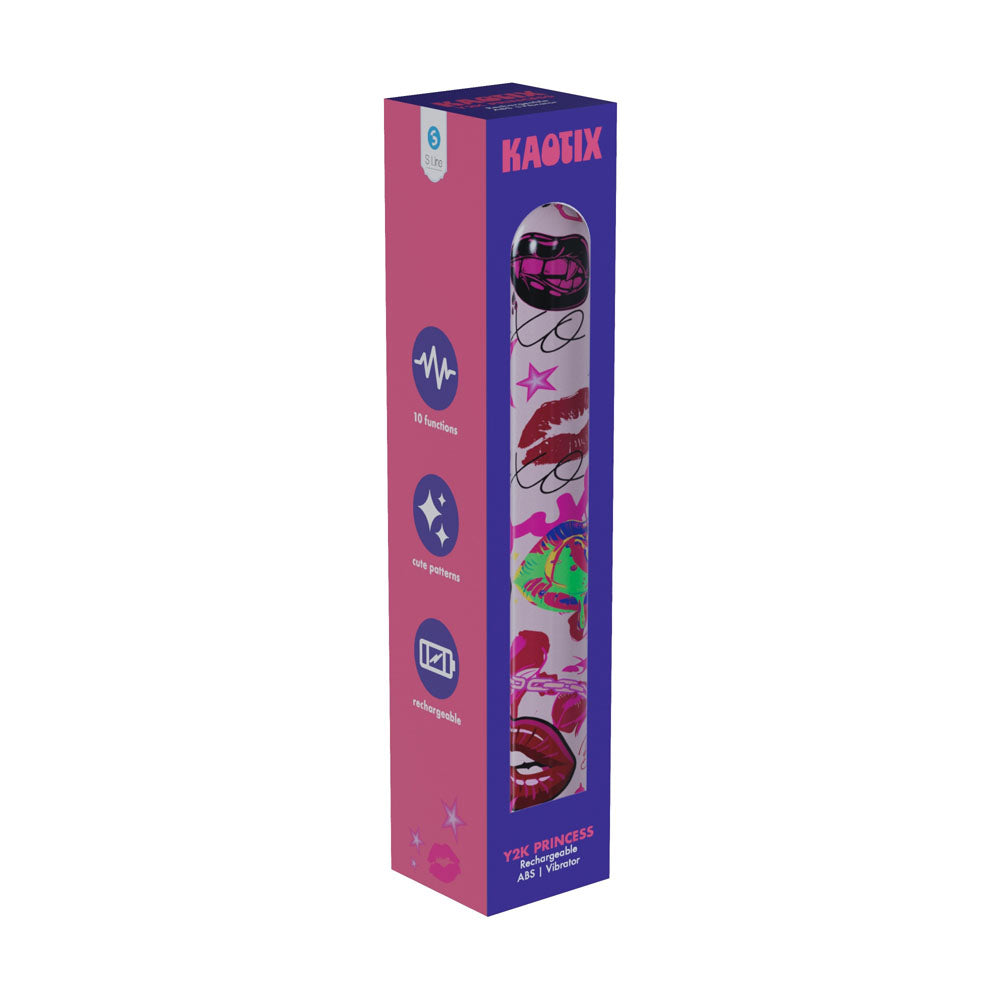 S-Line Kaotix Y2K Princess (Powder) – USB Rechargeable 17.8 cm Vibrator > Vibrators > Standard Vibrators - Tophatter Daily Deals