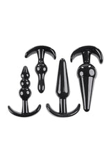 Selopa - Intro To Plugs - 4pc Anal Plug Set - Black Sex Toy - Tophatter Daily Deals