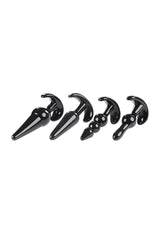 Selopa - Intro To Plugs - 4pc Anal Plug Set - Black Sex Toy - Tophatter Daily Deals
