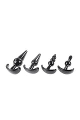 Selopa - Intro To Plugs - 4pc Anal Plug Set - Black Sex Toy - Tophatter Daily Deals