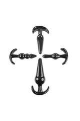 Selopa - Intro To Plugs - 4pc Anal Plug Set - Black Sex Toy - Tophatter Daily Deals