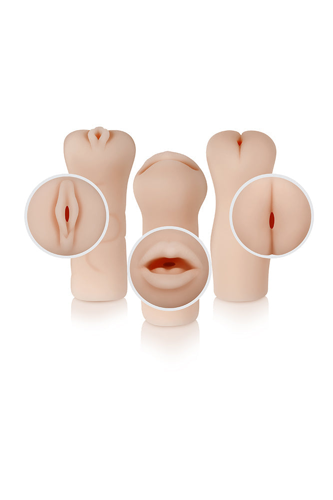 Selopa - Party Pack Stroker Trio Set - Light Sex Toy - Tophatter Daily Deals