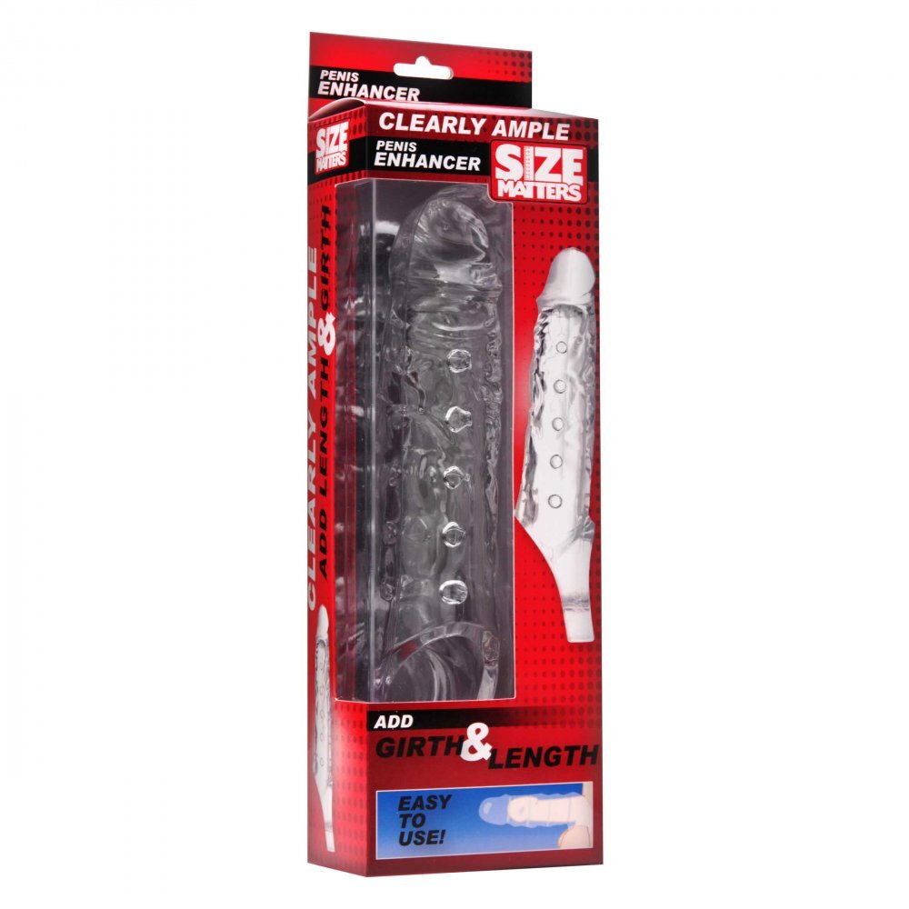 Size Matters Clearly Ample – Penis Enhancer Sheath > Sex Toys For Men > Penis Sleeves - Tophatter Daily Deals