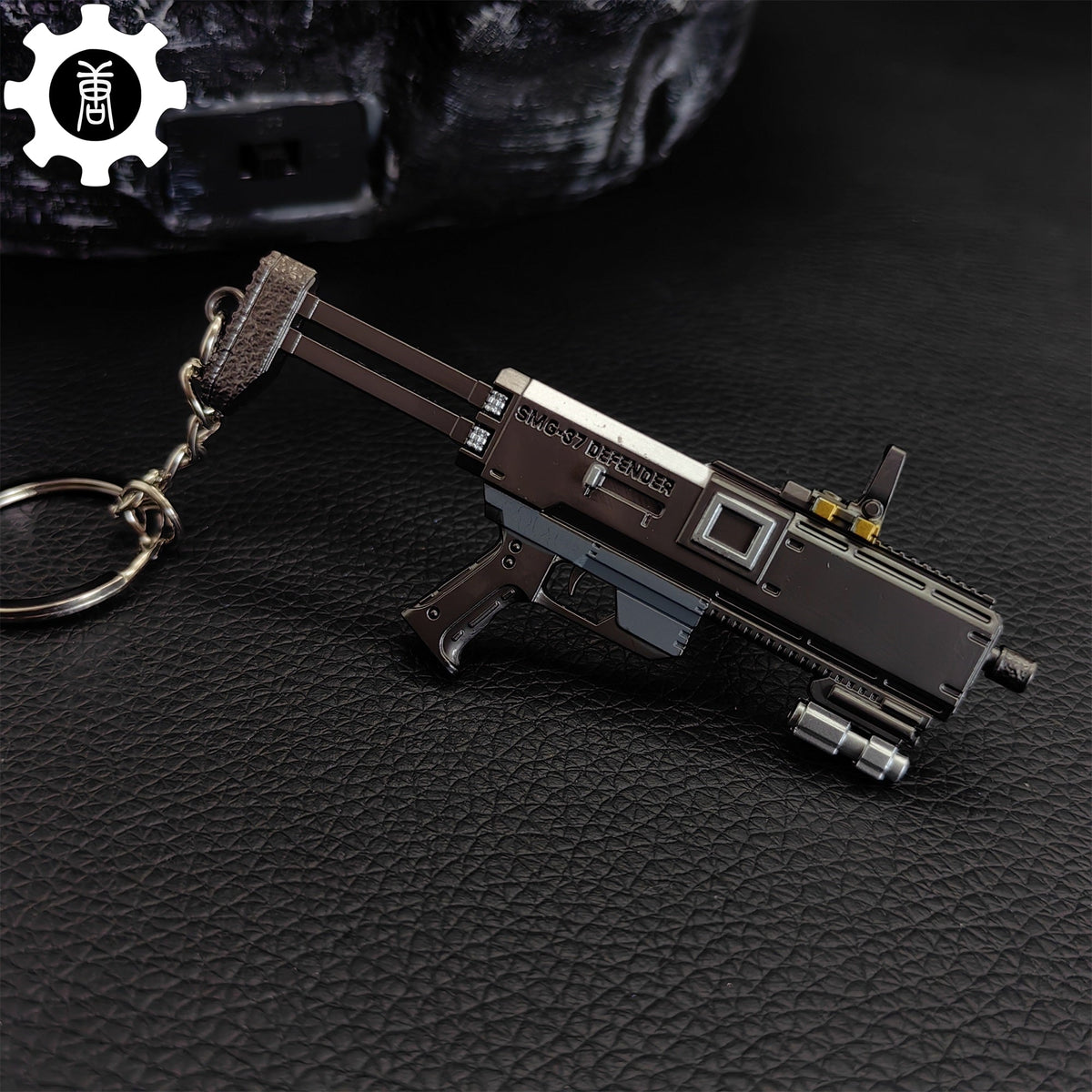 Tiny SMG-37 Defender Submachine Gun Model Metal Keychain - Tophatter Daily Deals