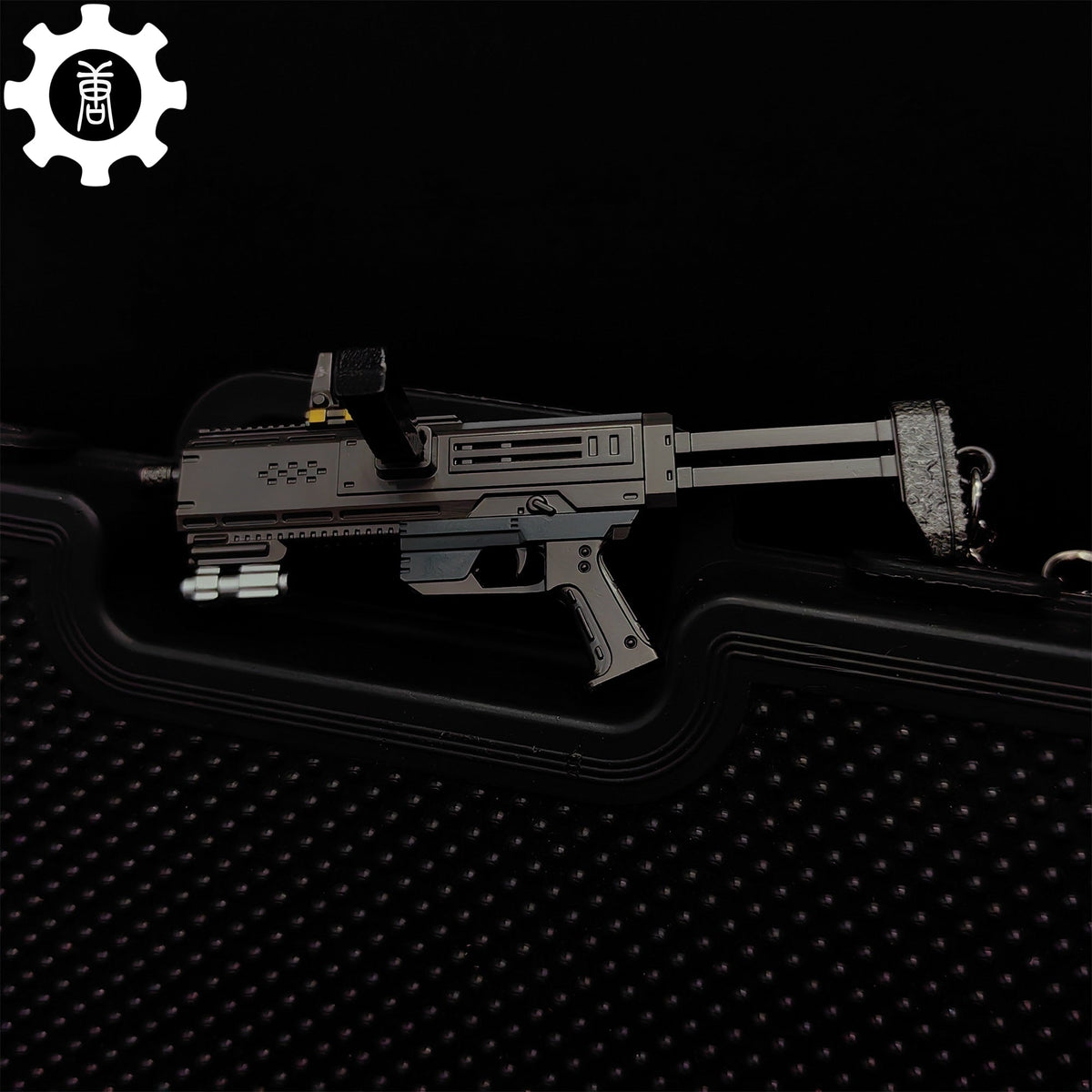 Tiny SMG-37 Defender Submachine Gun Model Metal Keychain - Tophatter Daily Deals