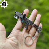 Tiny SMG-37 Defender Submachine Gun Model Metal Keychain - Tophatter Daily Deals