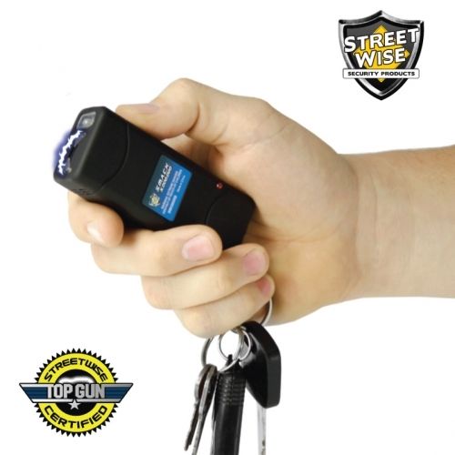 Streetwise Mini Keychain Stun Gun Flashlight Black SMACK 6,000,000 Volt SD-StunGun - Tophatter Daily Deals